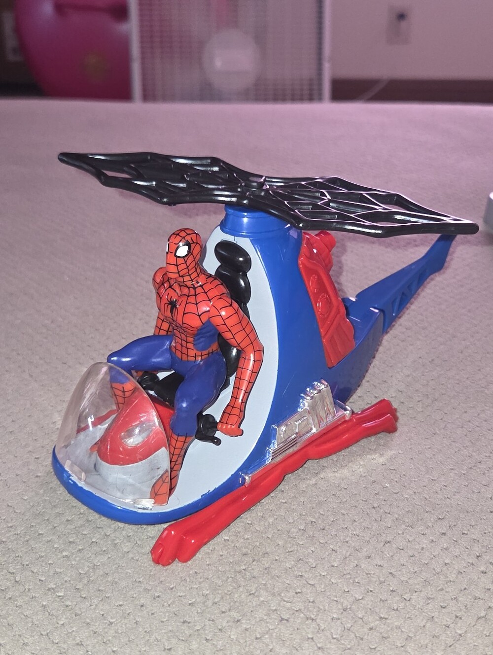 2002 Spider-Man Classic Bump N' Go Helicopter ToyBiz Spiderman